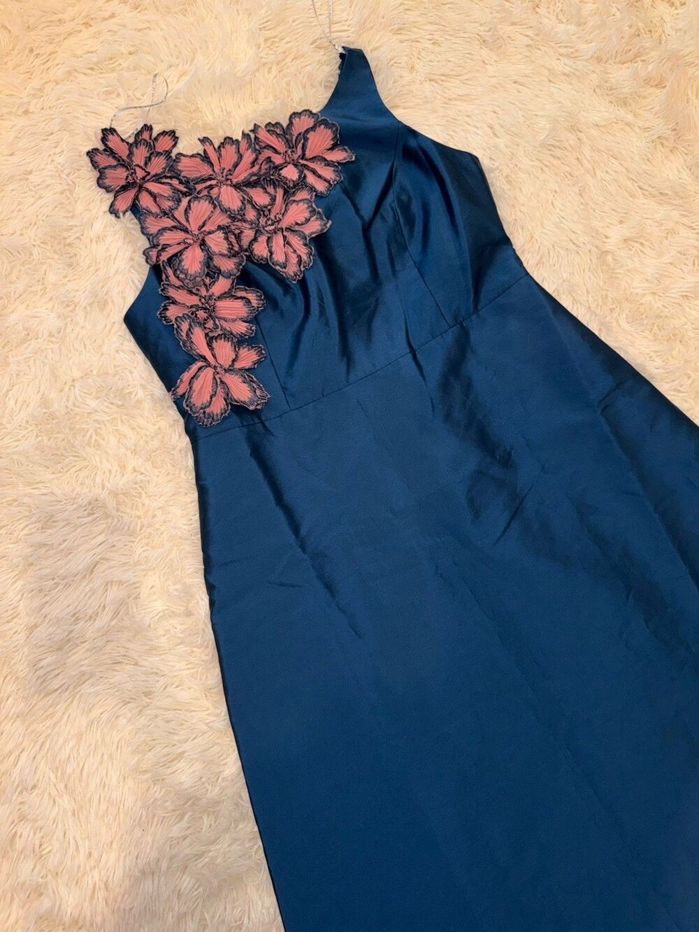 NEW Kay Unger Giselle Embellished A-Line sleeveless Lotus Pink Gown Sz 18 W - Picture 5 of 8